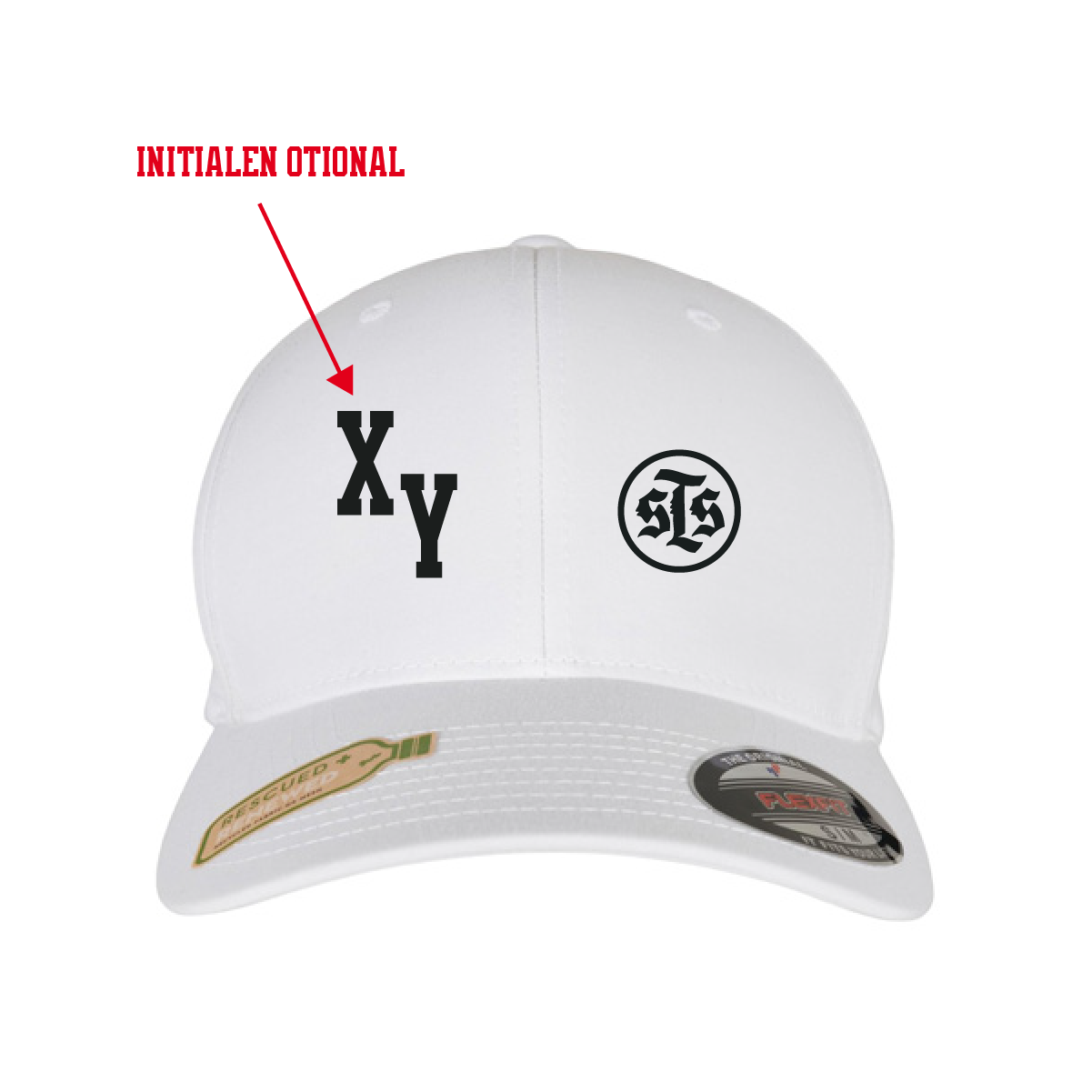 Flexfit Recycled Polyester Cap inkl.Wappen (Initialen optional)