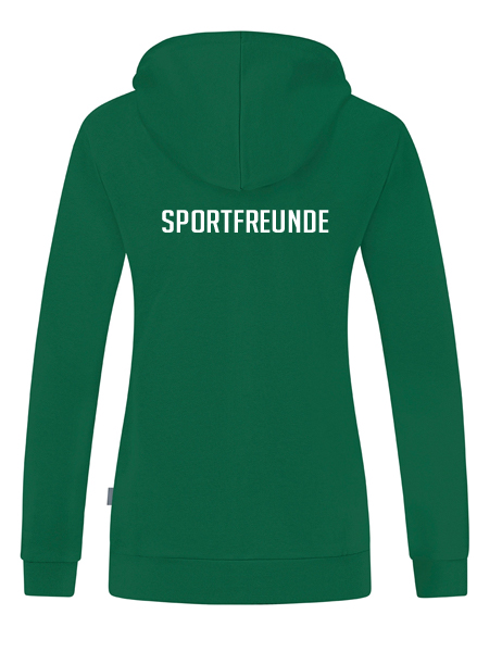 JAKO Kapuzenjacke Organic  inkl.Wappen und Vereinsname (Initialen optional)