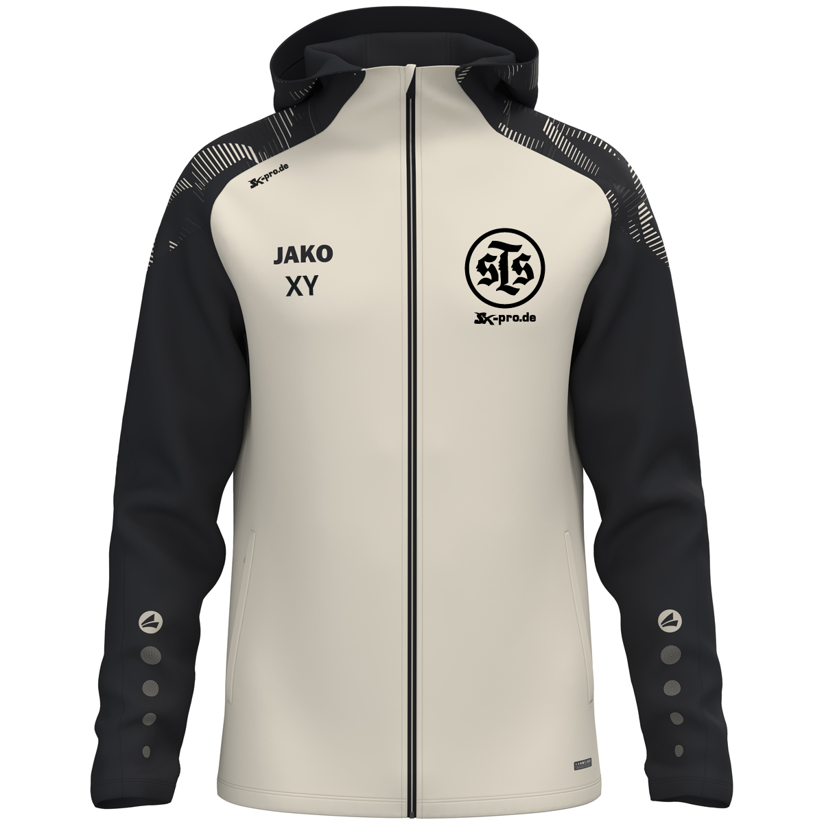 JAKO Kapuzenjacke Sonic inkl.Wappen und Vereinsname (Initialen optional)