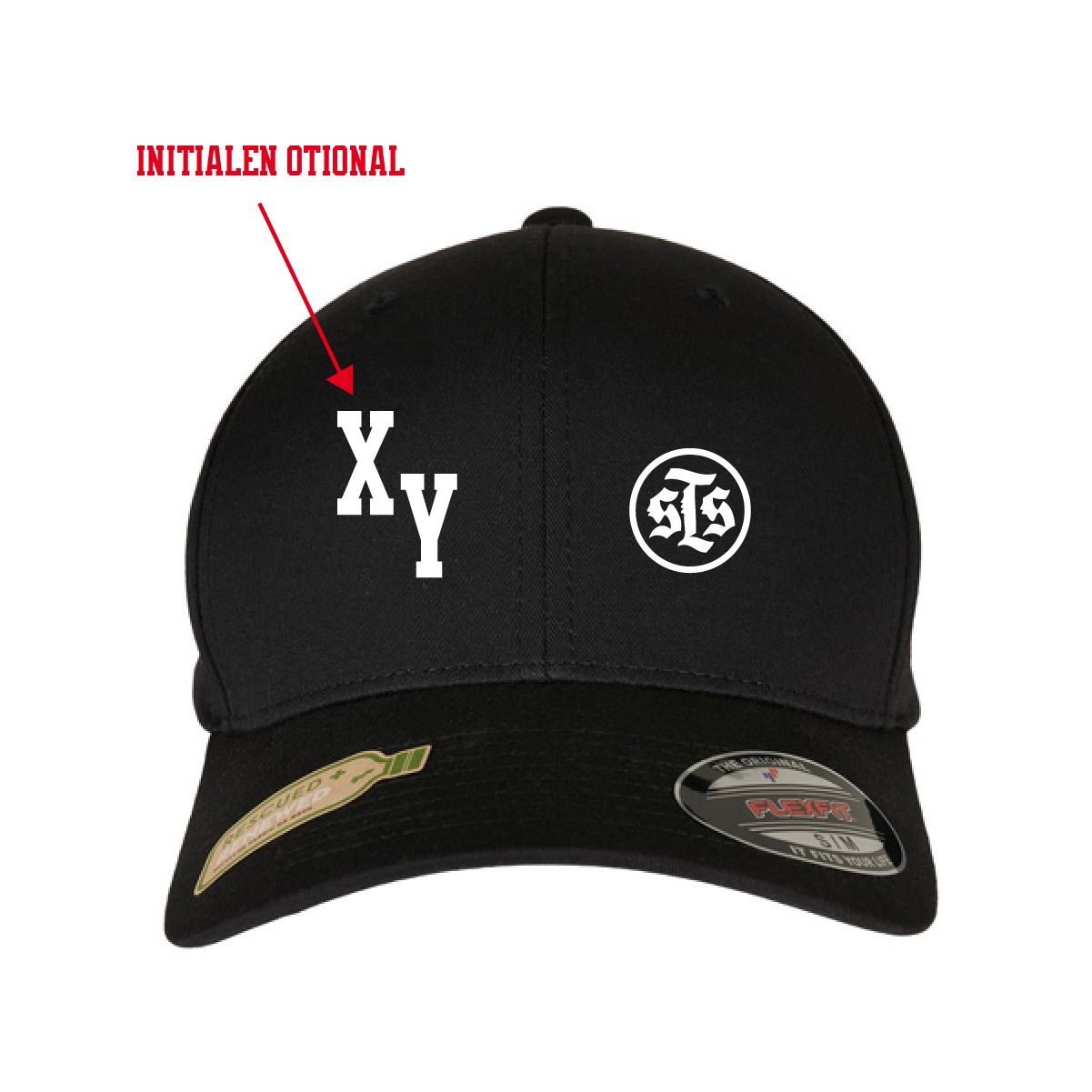 Flexfit Recycled Polyester Cap inkl.Wappen (Initialen optional)