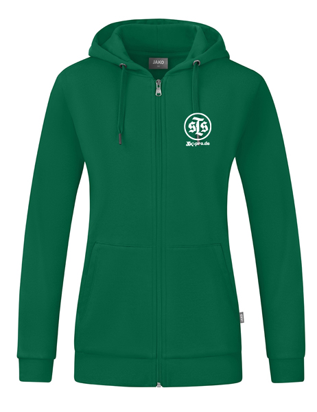 JAKO Kapuzenjacke Organic  inkl.Wappen und Vereinsname (Initialen optional)
