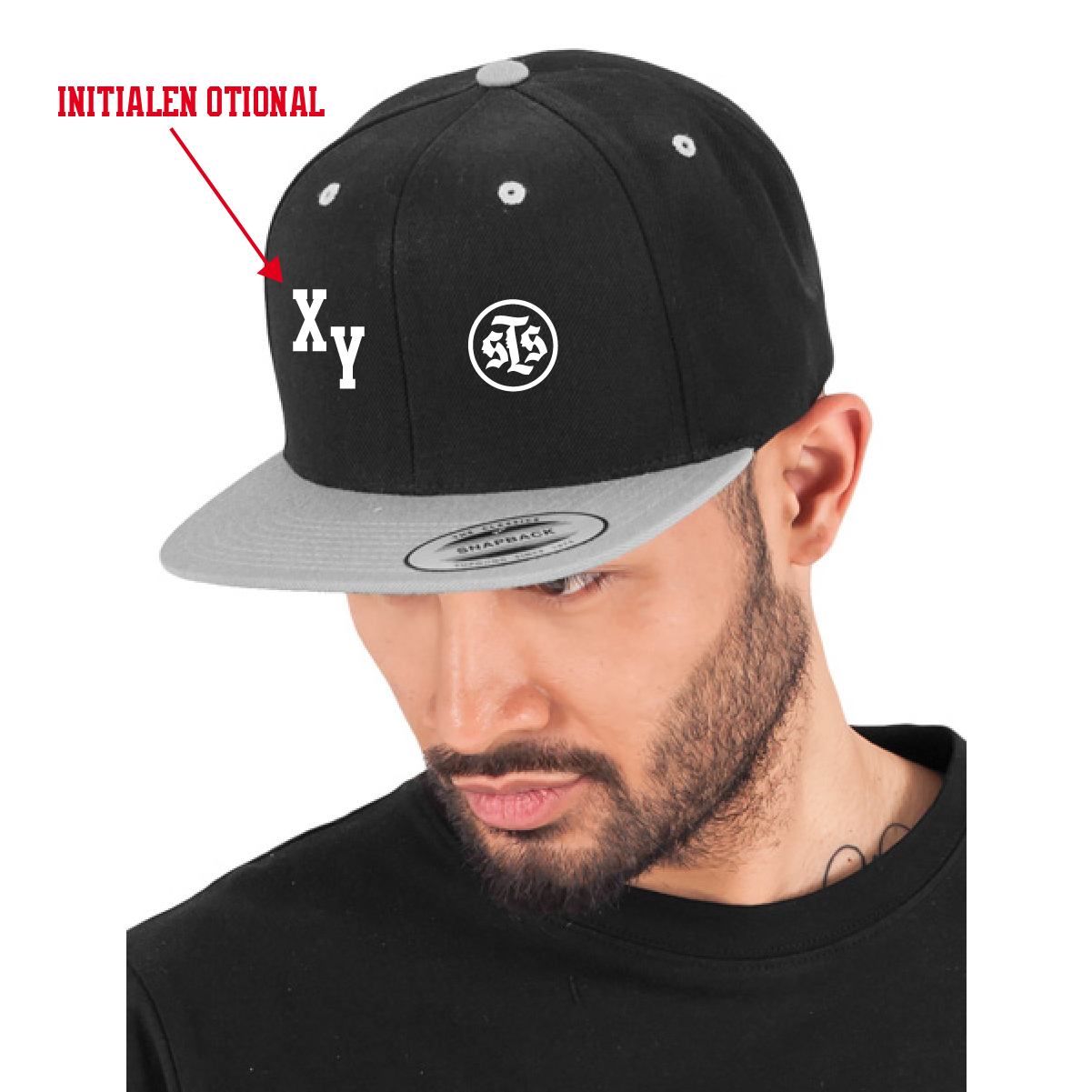 Classic Snapback 2-Tone inkl.Wappen (Initialen optional)