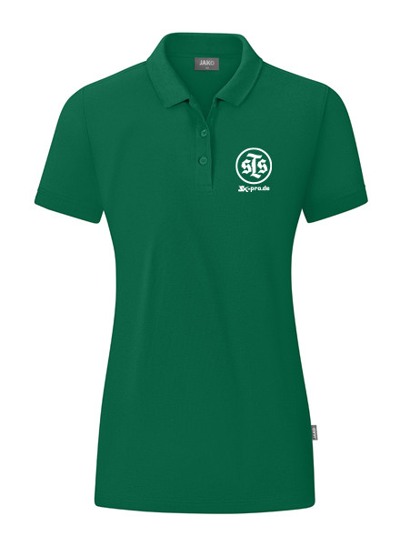 Damen Polo Organic inkl. Wappen u. Vereinsname (Initialen optional)