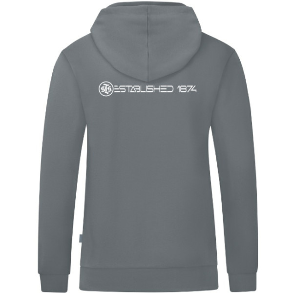 Kapuzenjacke Organic inkl. Wappen u. Rückenmotiv (Initialen optional)