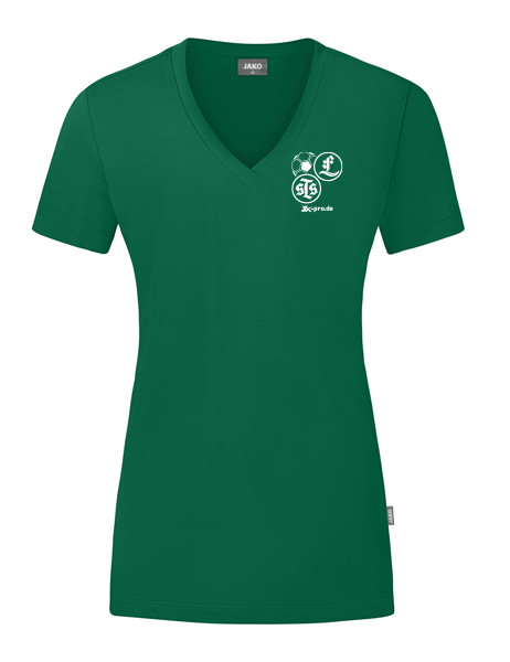 Damen T-Shirt Organic inkl. Wappen u. Vereinsname (Initialen optional)